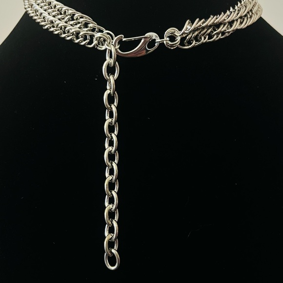 Hand Crafted Chain Necklace with Pink Pendant (925) - Picture 3 of 4